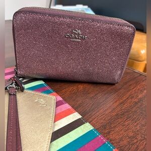 Coach Sparkling Purple Wallet